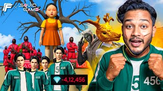 SQUID GAME IN FREE FIRE 🤯 LOST 4 LAKH DIAMONDS 😭