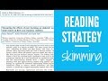 Skimming Techniques and Strategies