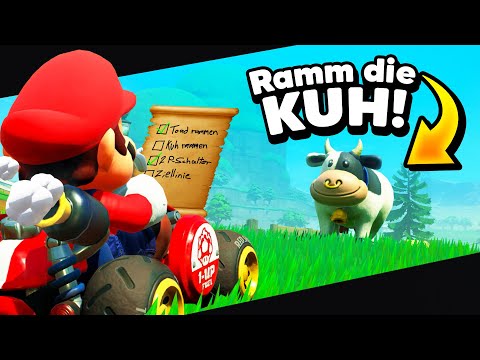 Die große MARIO KART WORLD SCHNITZELJAGD vs. Dävid!