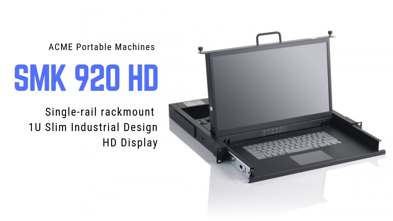 1U Slim Fit Rack-mount Monitor