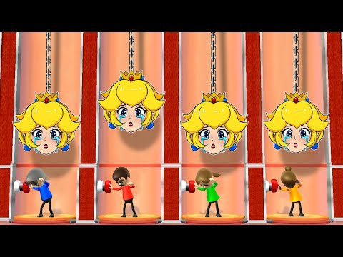 Wii Party Series - All Lucky Minigame Sonic Vs Mario Vs Master CPU [2 Player] (Hardest Difficulty)
