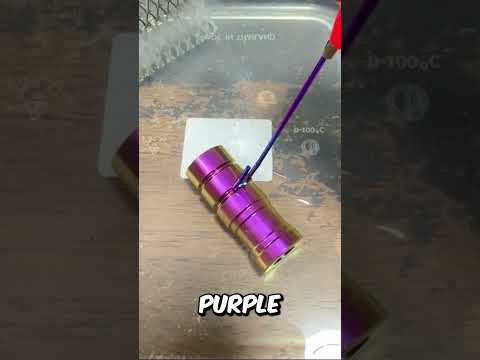 Titanium Changes Color By Using Electricity (@kung6335)