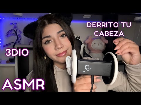 ASMR 3DIO ESPAÑOL / M O UTH  S0U NDS cerca de TUS OREJAS + susurr0s  DETONANTES para derretirte