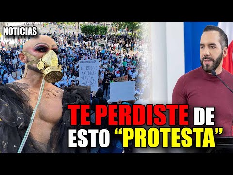 🔴 COSAS EXTRAÑAS en la protesta CONTRA Bukele |  REAPARECE "Lady Drag" EN PROTESTA