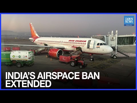 YouTube video thumbnail: Pakistan Extends Airspace Ban on Indian Aircraft Until Sept 25