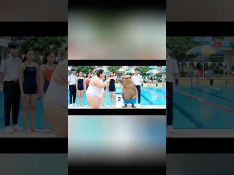 Capybara vô địch bơi lội thế giới #trending #funny #capybara #ytshorts #ai