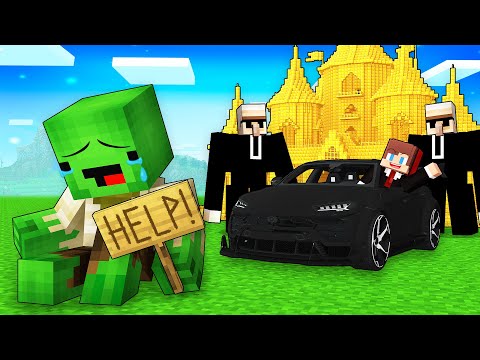 JJ Became a President and Kicked Mikey Out in Minecraft (Maizen)