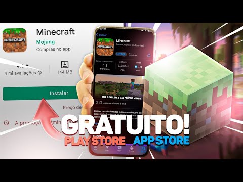MINECRAFT DE GRAÇA NA PLAYSTORE!