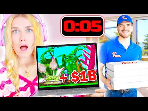 Who Will Be The RICHEST In Grow A Garden Before My Pizza Arrives! (Roblox)