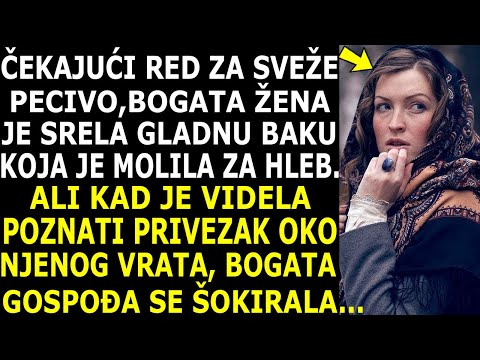 ČEKAJUĆI RED ZA PECIVO, BIZNIS DAMA JE VIDELA STARICU KAKO MOLI ZA HLEB,ALI KAD JE NA STARICI VIDELA