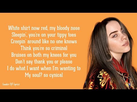 Billie Eilish, Justin Bieber - bad guy (Lyrics)