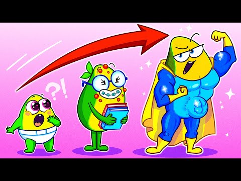 Super Avocado Dad | Who Is My Daddy? | Funny Cartoons for Kids | Avocado Couple Live