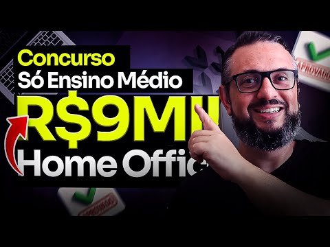 R$ 9.000 + Home Office + Só Ensino Médio? Essa É a Oportunidade do Técnico BACEN 2025!