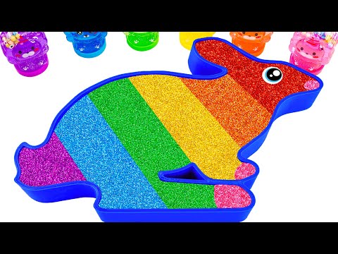 ASMR Slime Video l How To Make Rainbow Kangaroo Bathtub With Glitter Slime | Best Of Yo Yo Idea