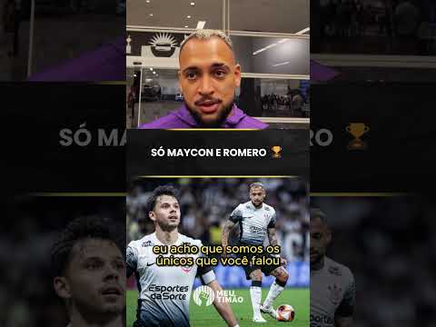 MAYCON FALA COMO É ESPECIAL SER CAMPEÃO PELO CORINTHIANS