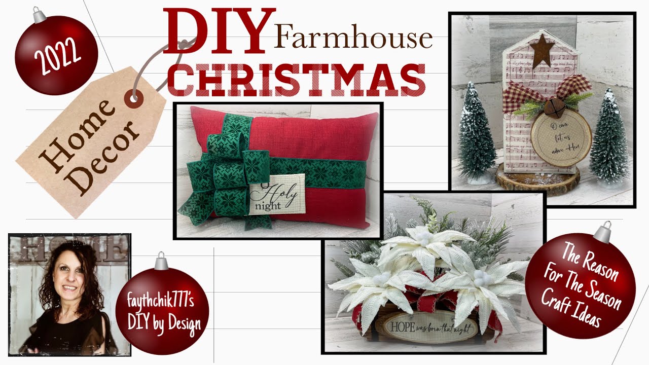 DIY Farmhouse Christmas Crafts | DIY Christmas Crafts | Reason For The Season Christmas Crafts 2022