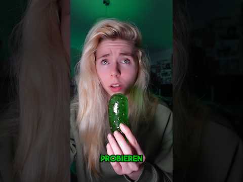 Ich esse eine Gurke aus Gummi ?