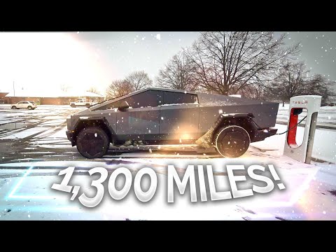 A Snowy Cybertruck Road Trip! Florida to Michigan 2,600 Miles Part 2