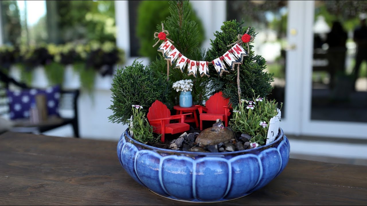 4th of July Miniature Garden
