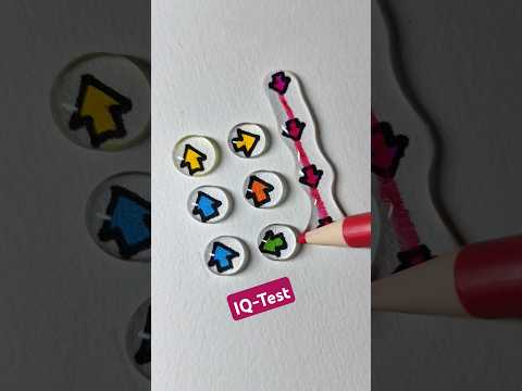 Vẽ đường nối mũi tên cùng hướng trong giọt nước #drawing #iqtest #shorts