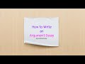 Argumentative Essay Structure and Techniques