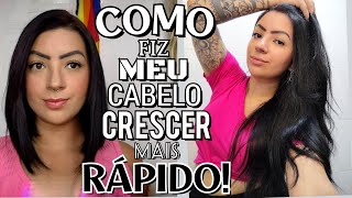 4 COISAS QUE ME AJUDARAM A FAZER MEU CABELO CRESCER MAIS RÁPIDO ✨ #crescimentocapilar