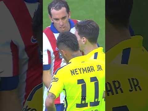 Neymar provokes Atletico Madrid players😂