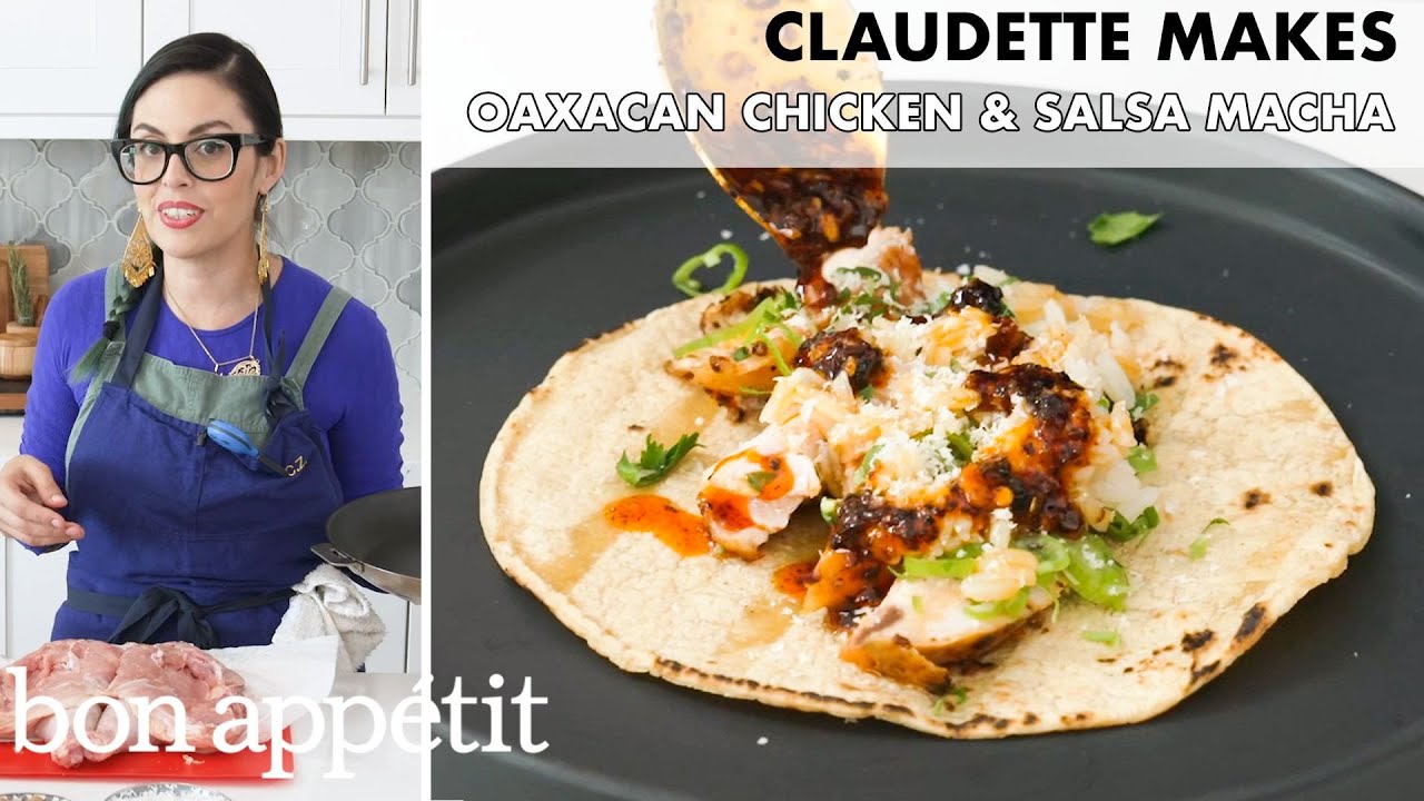 Claudette Makes Oaxacan Chicken and Salsa Macha From the Home Kitchen