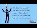 Citing Sources and Works Cited Page