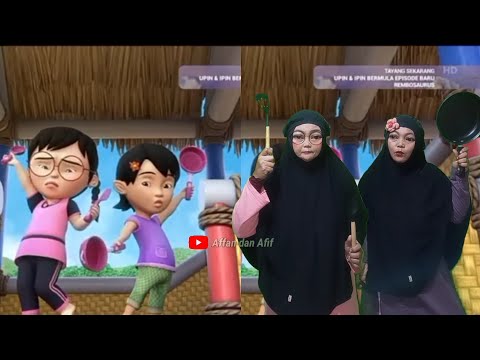 Tiru Aksi Upin Ipin || Mari Main Masak - Masak 🙂