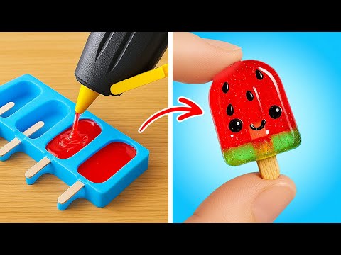 🍉 KIAT DAN KERAJINAN MUDAH MENGGUNAKAN LEM TEMPUR UNTUK RUMAH & SEKOLAH! 🏠📚