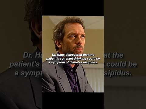 Dr. Haus discovered that the patient's constant drinking could be a symptom of diabetes insipidus