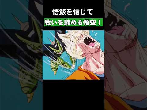 悟飯を信じて戦いを諦める悟空！ #ドラゴンボール #dragonball