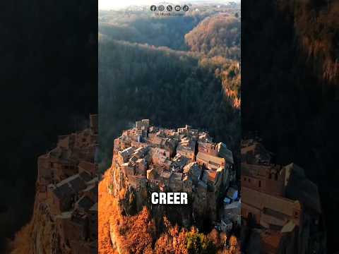 El curioso pueblo construido sobre la cima de un acantilado