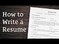 Resume Writing Best Practices