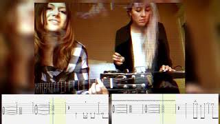 Tablature for Larkin Poe cover of One Way Out