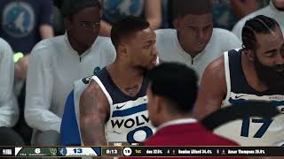 IGNBA 2K26: Bucks @ Wolves game 1 finals