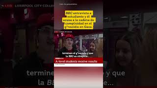 Estudiante acusa a BBC de complicidad en Gaza #shorts