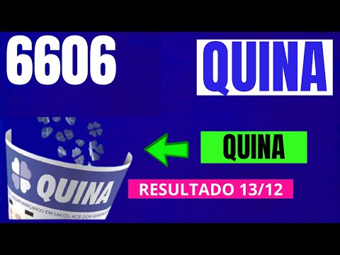 Quina 6606 - Resultado da Quina de Hoje Concurso 6606