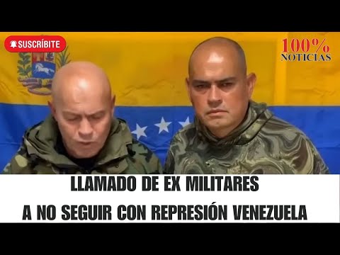 Dos exmilitares llaman a militares activos no seguir reprimiendo al pueblo venezolano