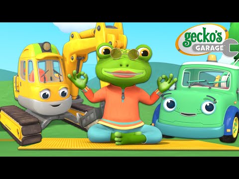 Vehicle Yoga | Gecko's Garage | Trucks For Children | Cartoons For Kids