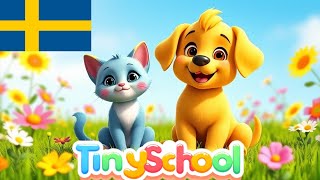 Gula Valpen och Himmelblå Kattungen: En pekbok för barn | Busigt Lärande