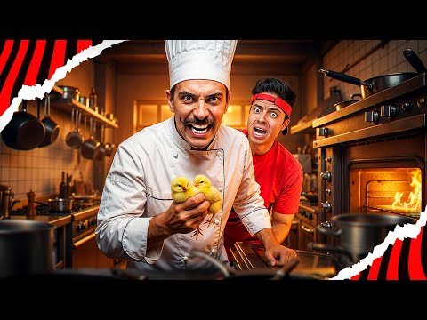 O CHEFE DE COZINHA MALUCO COZINHOU OS PINTINHOS!