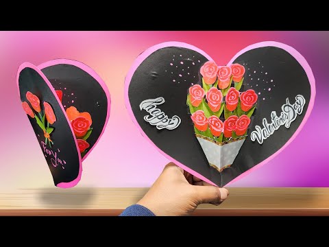 Beautiful Handmade Valentine's Day Card | Greeting Card for Valentine's Day | Tutorial