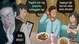 REACTION ANIMASI DRAMA Cowok MOKONDO No Money Berburu Old Money (NAJIS)