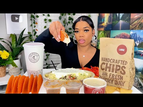 CHIPOTLE BOWL MUKBANG| CRUNCHY CHEESY TACOS | Sell your phone with the  TikTok app for $5,867