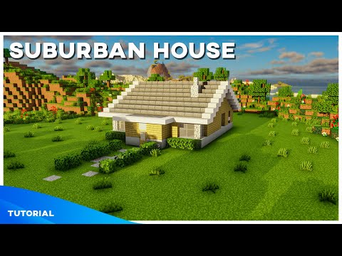 How to build a Small Suburban House in Minecraft [Tutorial]