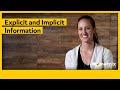 Explicit vs Implicit Information in Writing