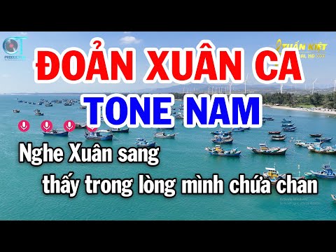 Karaoke Đoản Xuân Ca Tone Nam ( C ) Nhạc Tết Mới Nhất | Karaoke Tuấn Kiệt