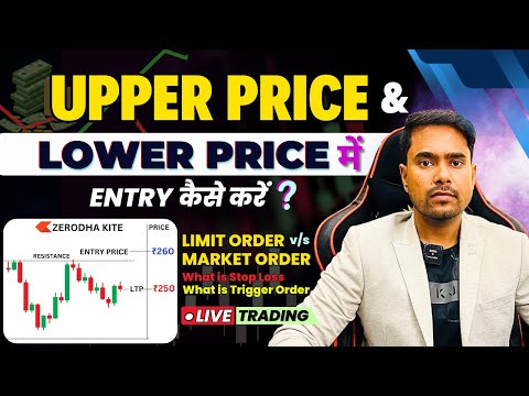 How to Place Limit & Market & Trigger Orders in Zerodha |Upper Price में  Buy&Sell Order कैसे लगाएं?